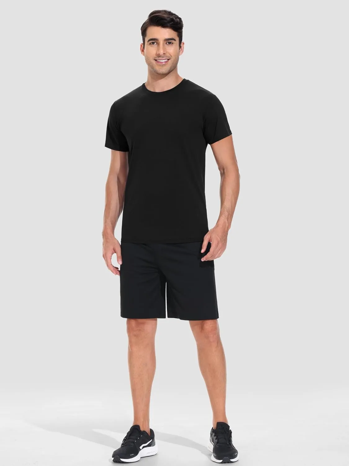 3 Pack Men's Dry Fit Shirts, Moisture Wicking, UPF 50  Sun protecrion Shirts for Men Casual Athletic T-Shirts