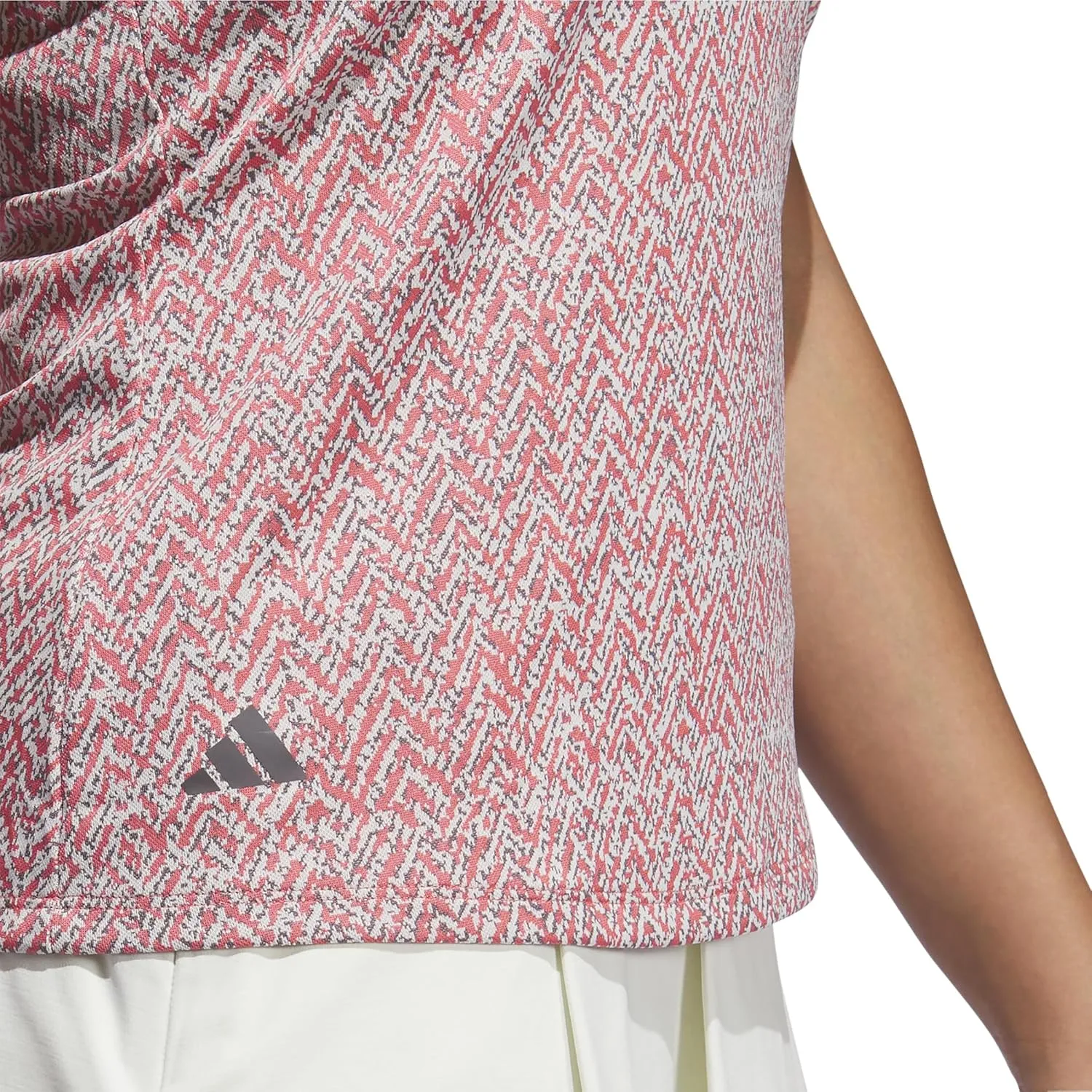 adidas Women's Ultimate365 Jacquard Sleeveless Polo Shirt
