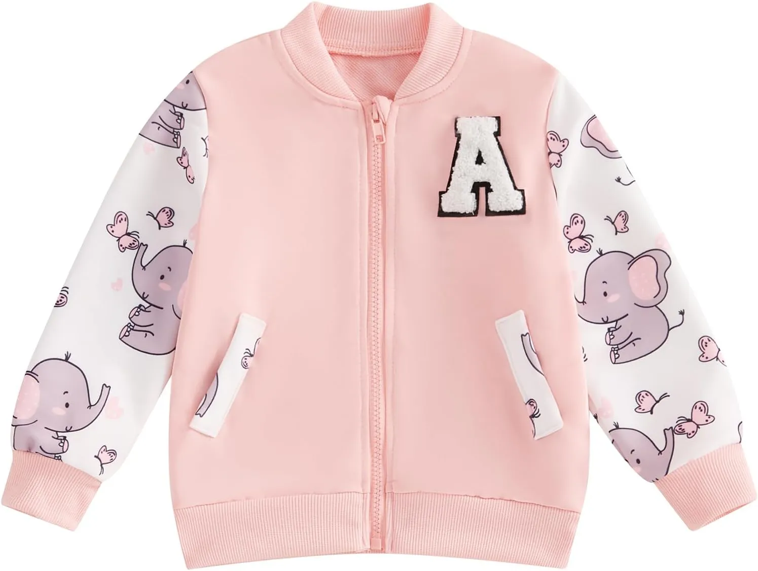 Baby Boy Girl Baseball Varsity Jacket Long Sleeve Button Down Letterman Bomber Outwear Coat Fall Winter Clothes