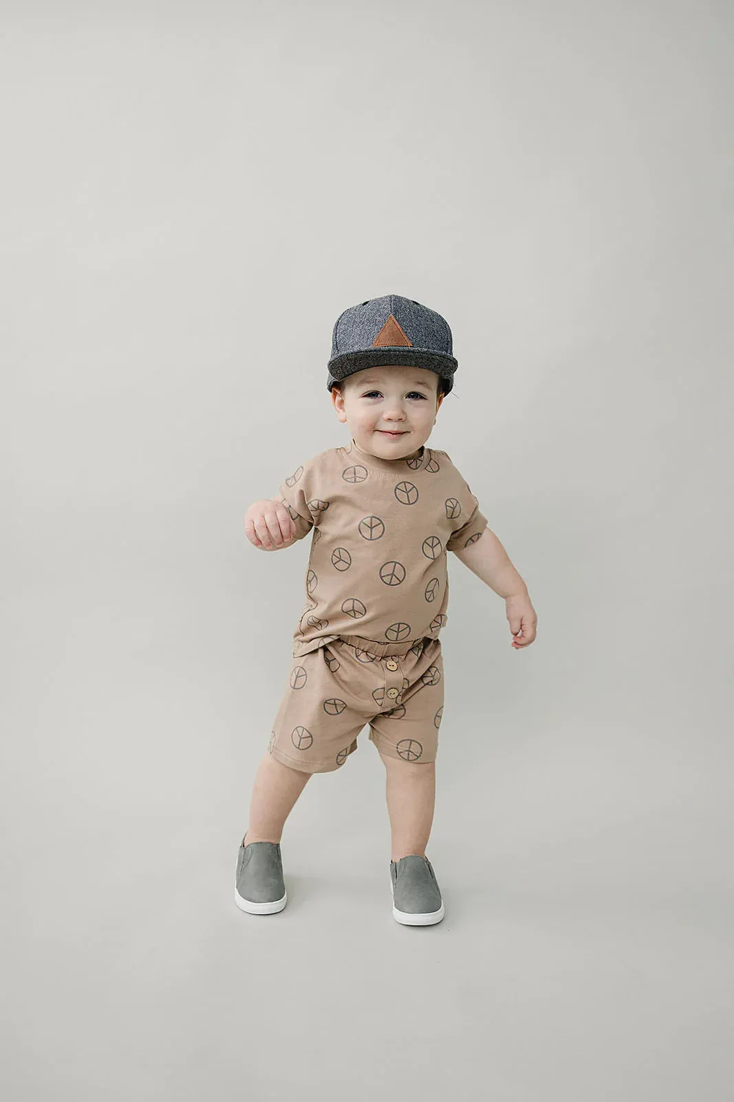 Button Short Set | Peace