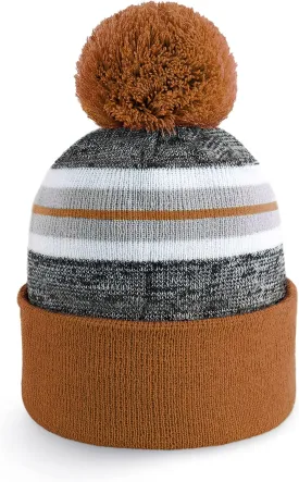 CHOK.LIDS Plain Color Stripe Beanies for Men and Women Soft Acrylic Knit Cuffed Beanie Cap Winter Hat Outdoor