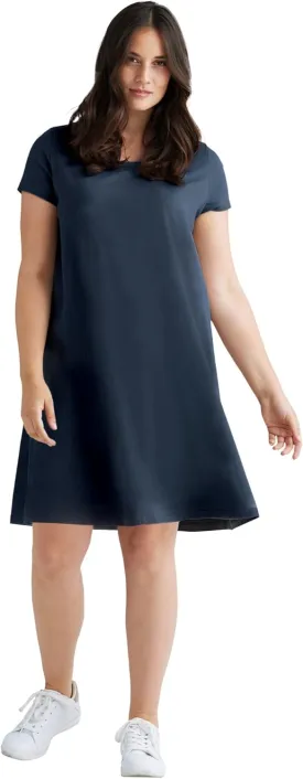 ellos Plus Size A-Line Knit Tee Dress