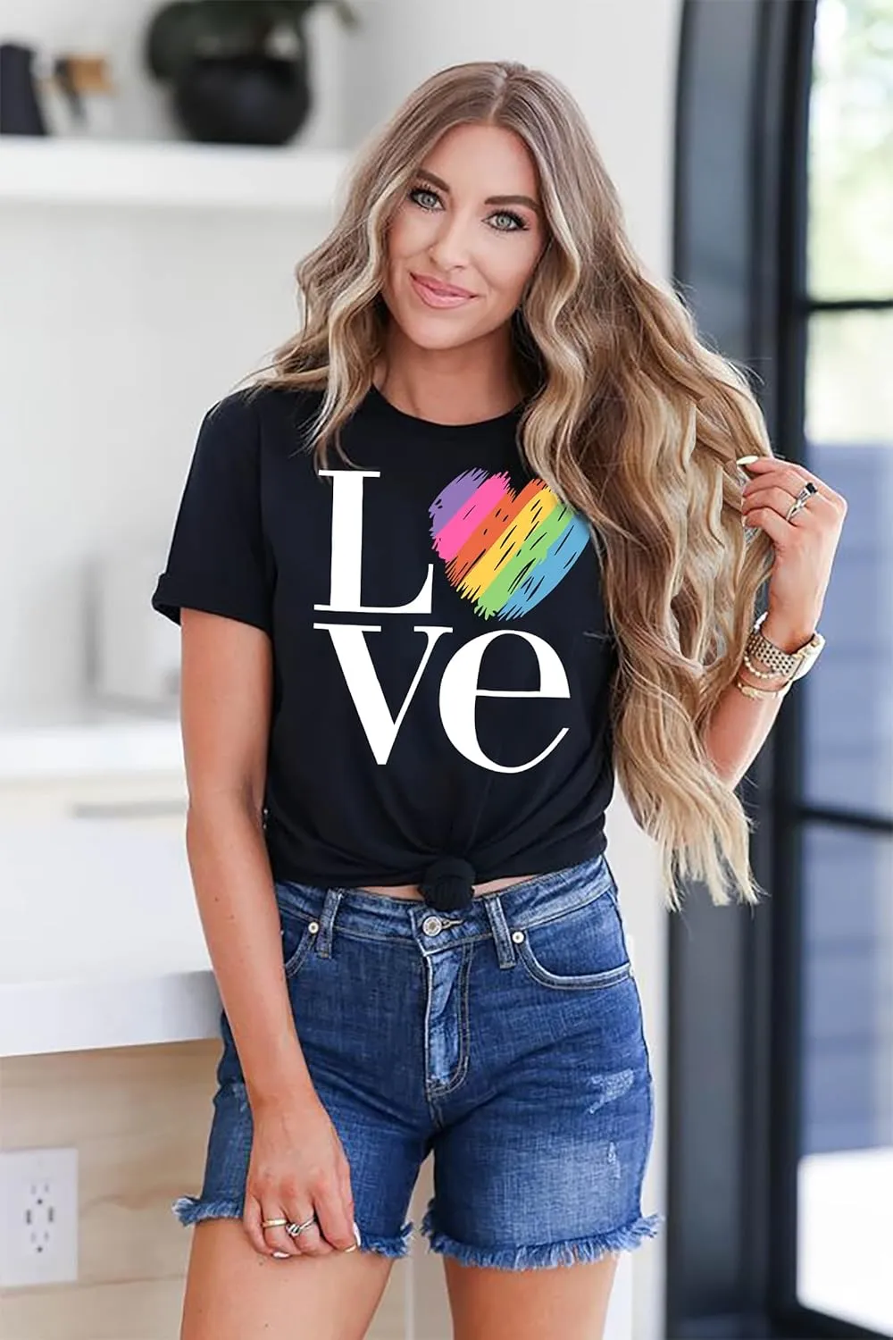 Enough Shirt Womens Inspirational Letter Rainbow Graphic Tshirt Gay Pride Casual Tee Tops
