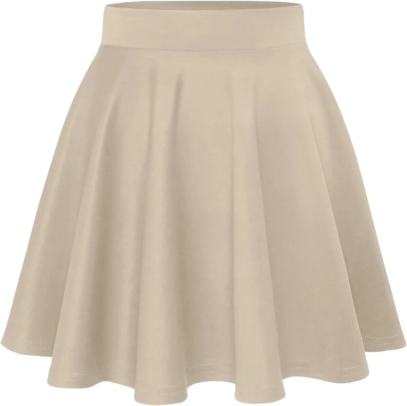 Hybrid & Company Women Basic Versatile Skirts Stretchy Flared Mini Skater Skirt