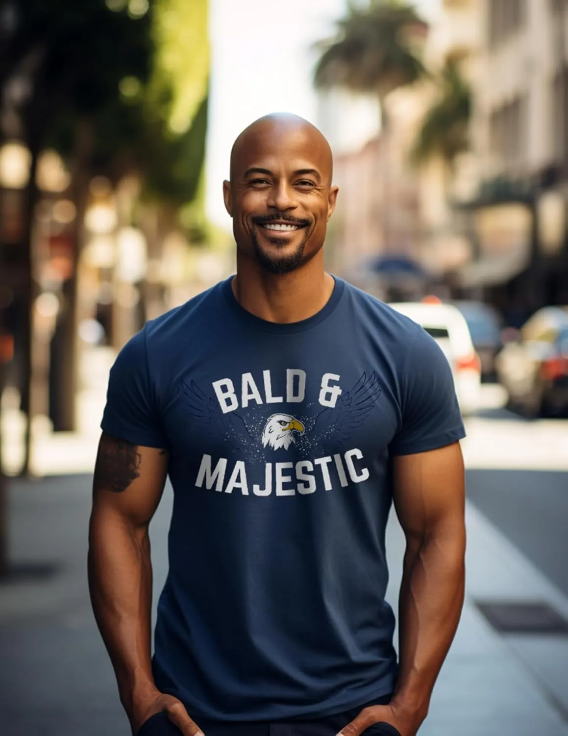 Just Another Sexy Bald Guy | Funny Dad Husband Grandpa Joke Dude Men Humor T-Shirt