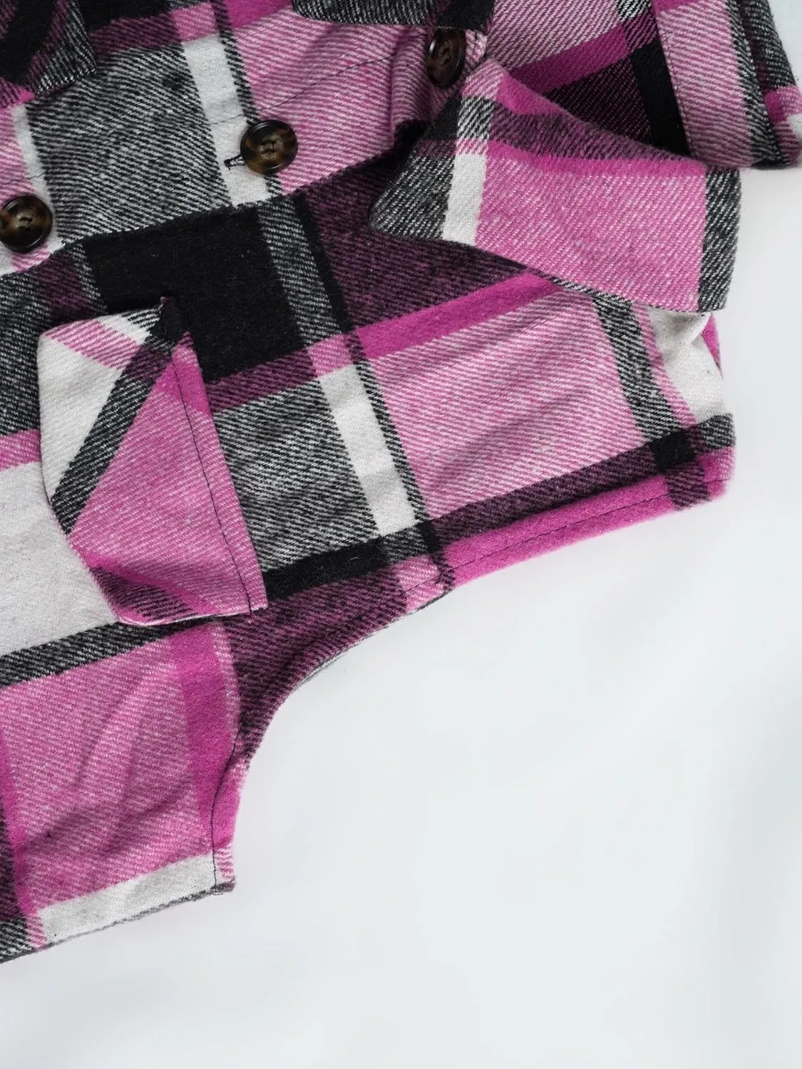 Mmoneyake Plaid Vest for Women Fall Button Down Shirt Jacket Sleeveless Shacket Lightweight Lapel Neck Coat Casual Outwear