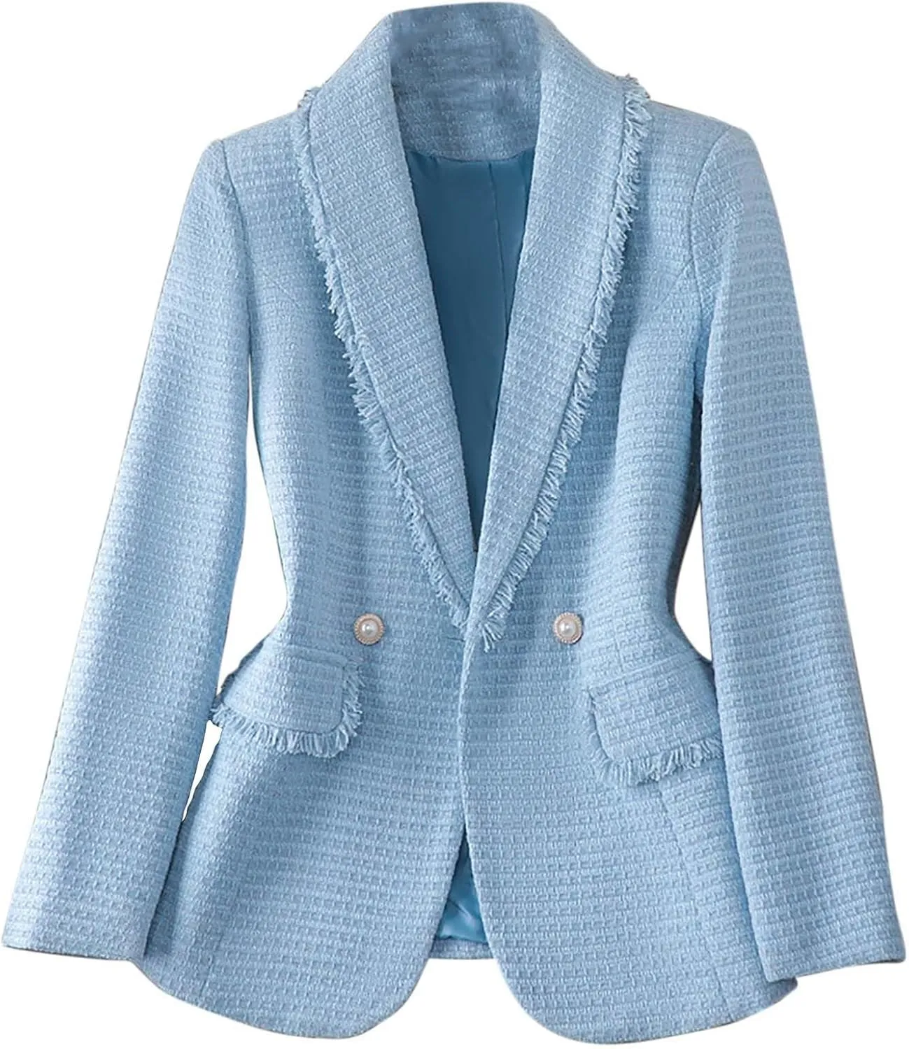 Women Plus Size Summer Fall Suit Blazer Single Button Full Length Lapel Collar Sleeve Business Work Wear Formal Jacket